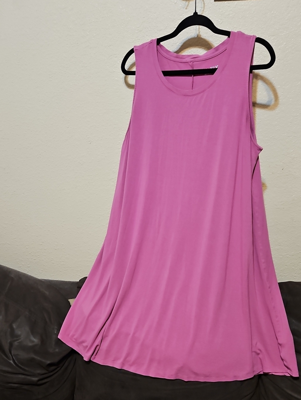 Ava & Viv Purplish Pink Sleeveless A-Line Midi Dress